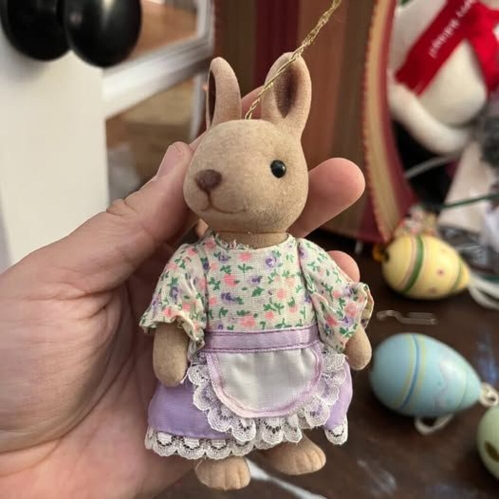 Calico Critters Rabbit Ornament Vintage